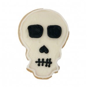 Halloween Decorated Cookie-Skull