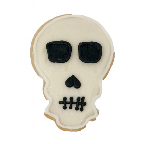 Halloween Decorated Cookie-Skull